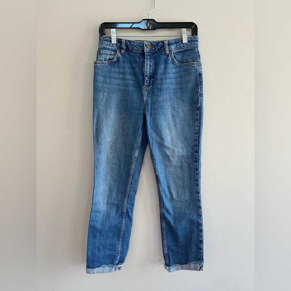 Boden The Cambridge Ankle Skimmer Jeans in Medium blue Wash, size 4R